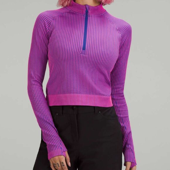 Lululemon Rest Less Cropped Half Zip - Picture 1 of 5